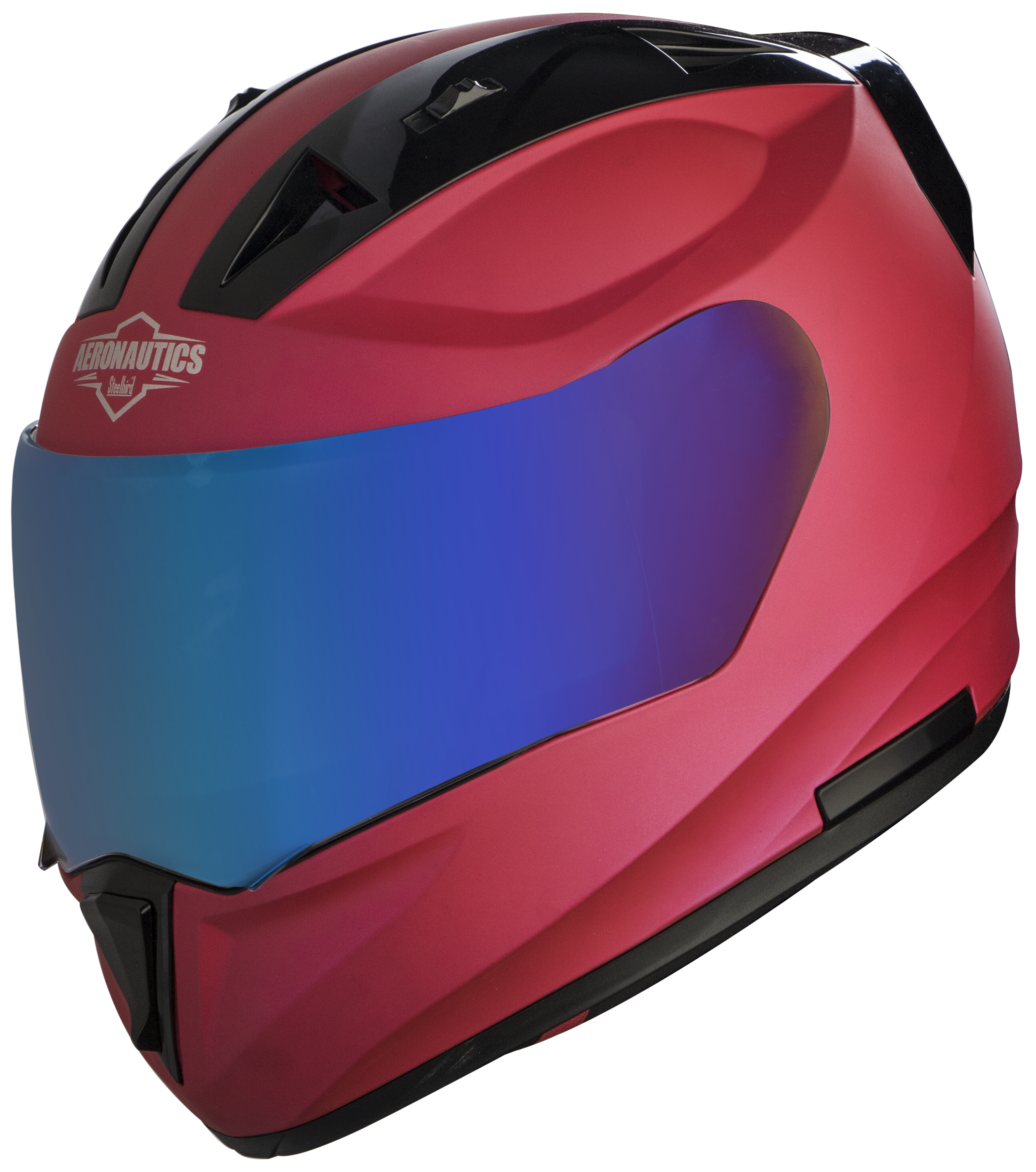 SA-1 Aeronautics Mat Hot Pink ( Fitted With Clear Visor Extra Blue Chrome Visor Free)